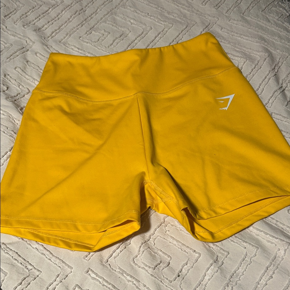 Gymshark Women's Athletic Shorts in Vibrant Yellow
